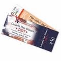 White 100 Lb. Gloss Cover Event Ticket with Variable Imaging (2"x5 1/2")